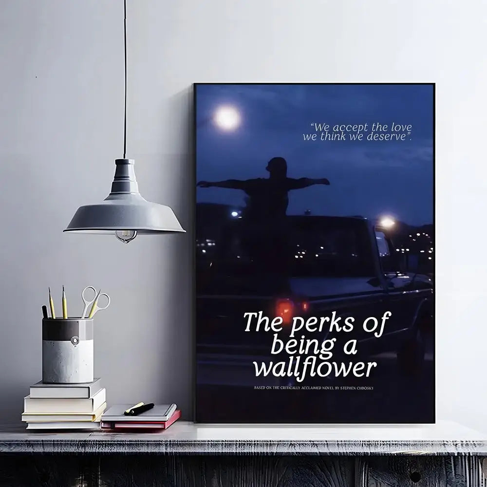 Perks of Being a Wallflower Poster – HD Self-Adhesive Wall Art Wall Art Poster Peaceful Pleasures Health and Wellness z5 50X70cmNoframe