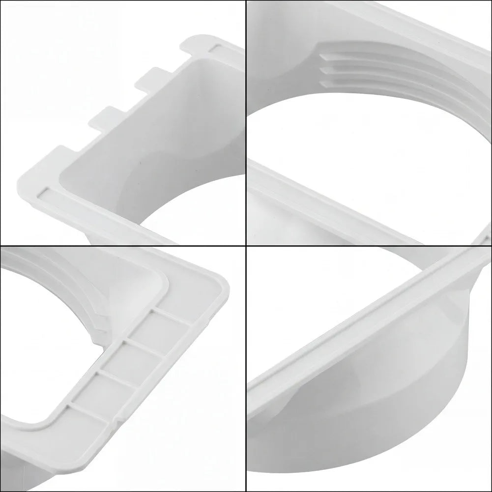 Portable Air Conditioner Hose Square Exhaust Connector ABS Adapter