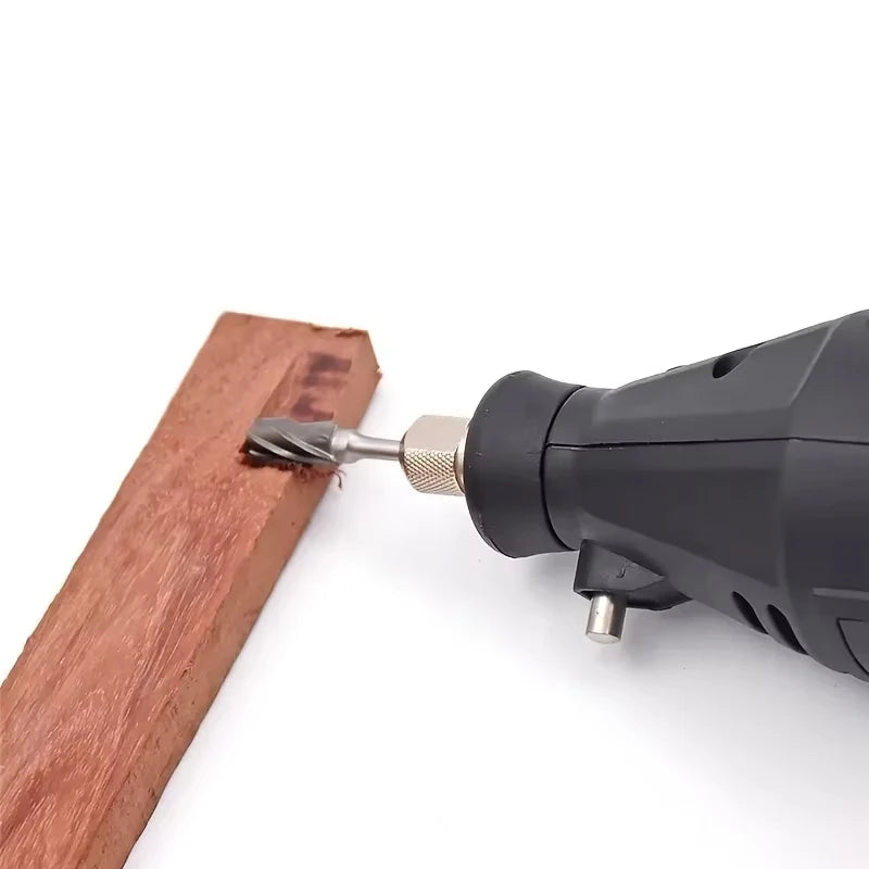 Rotary Router Milling Cutter Guide Attachment Twist Drill Bit Wood