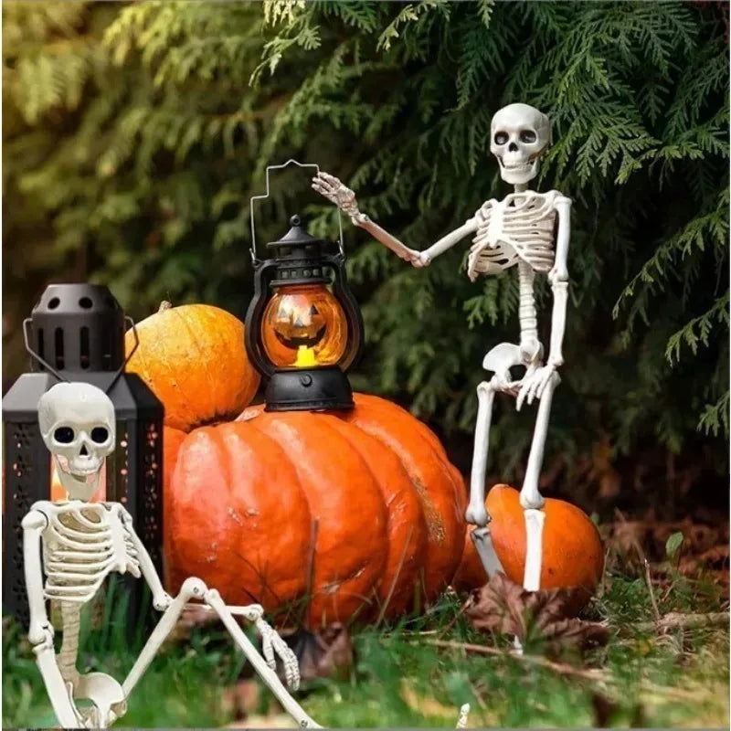 40cm Movable Skeleton Halloween Decoration – Hang or Stand