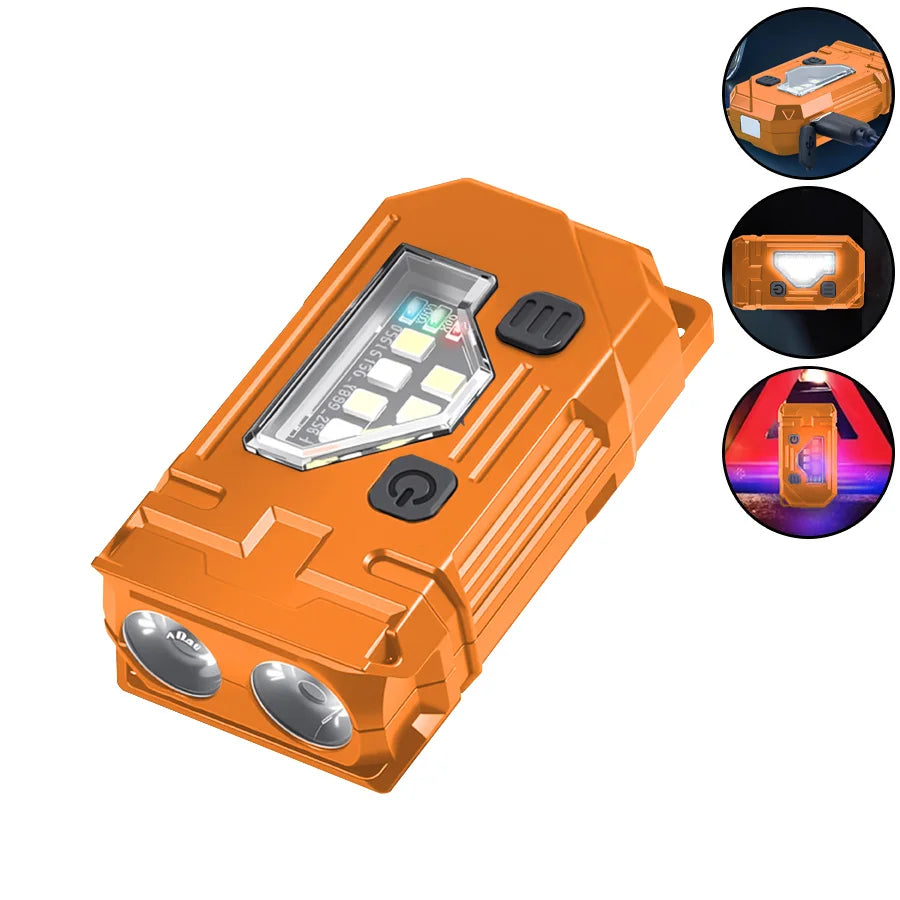 Mini USB-C Rechargeable LED Flashlight | COB, Magnetic, IPX4