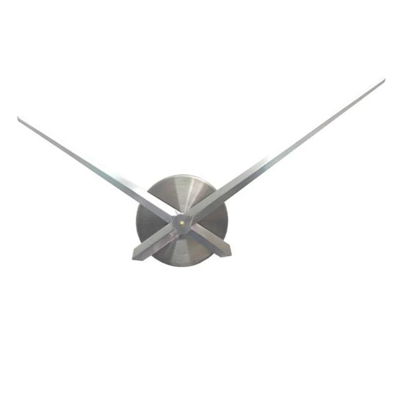 NewPractical Big Size for 3D Wall Clock Modern Home Decor Brief DIY Large Clock Needles Quartz Hour Hands Accessories Mechanism Peaceful Pleasures Health and Wellness Silver