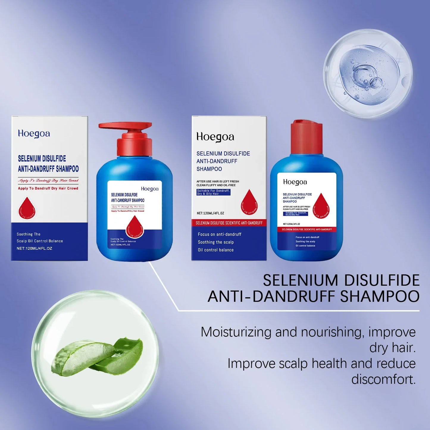 HOEGOA Selenium Sulfide Shampoo – Dandruff & Oil Control