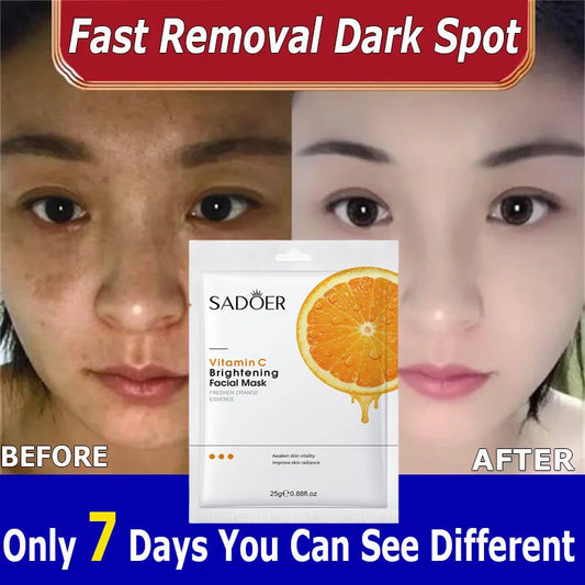 Vitamin C Brightening Facial Mask – Moisturizing & Glow Boost Vitamin C Face Mask Oasis Select
