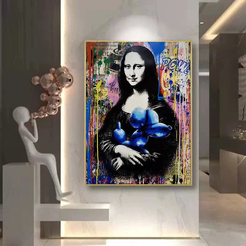 Banksy Graffiti Pop Art Canvas Wall Print | Street Art Poster