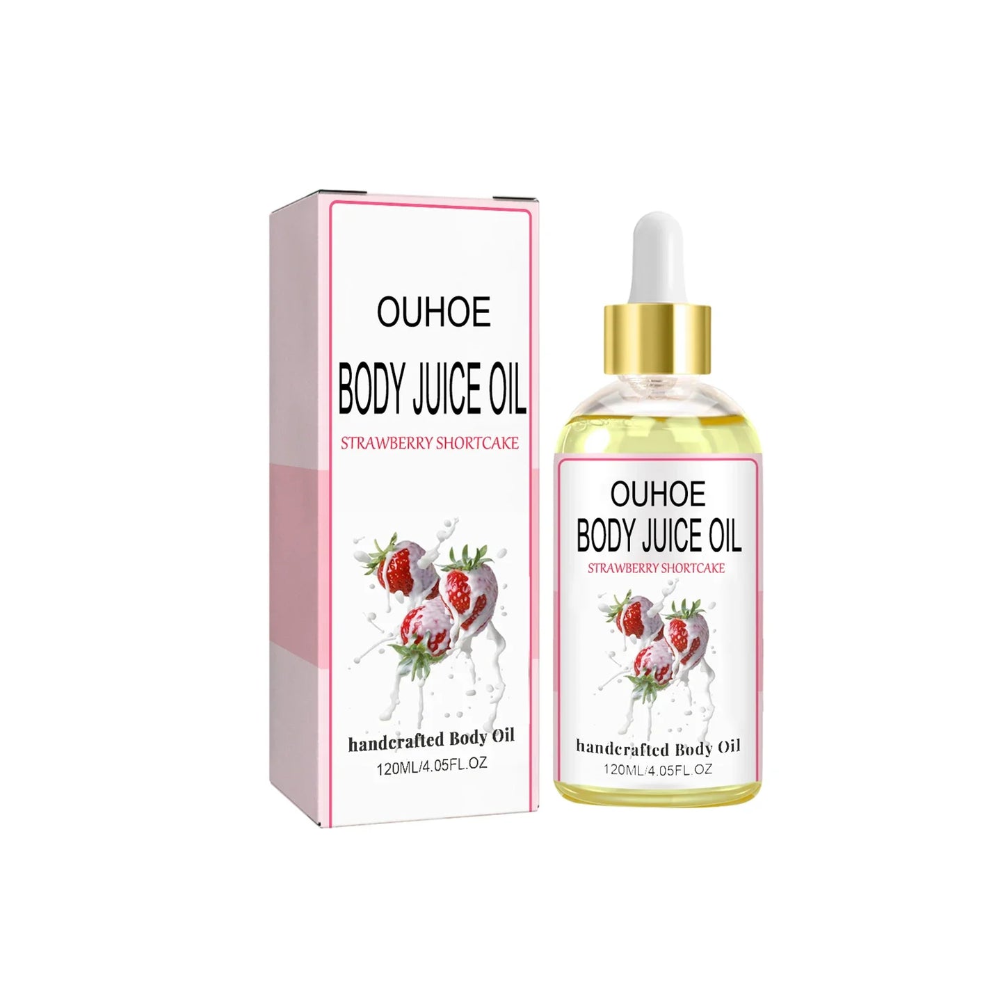 Strawberry Body Oil – Moisturizing, Firming & Dry Skin Relief