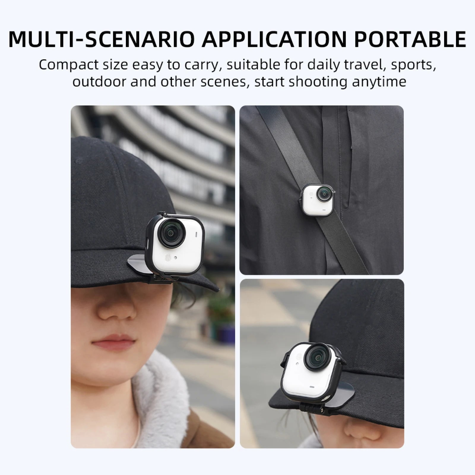Portable For Insta360 GO Ultra Brim Clip First-Person View Mount For Action Cameras Unlock Pov Perspective First-Person Shooting Peaceful Pleasures Health and Wellness Default Title