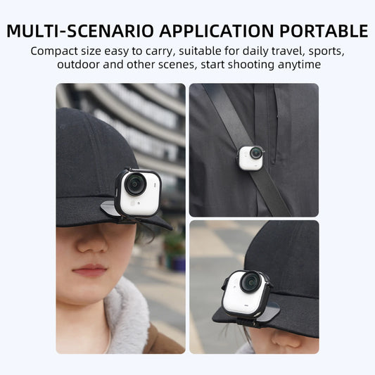 Portable For Insta360 GO Ultra Brim Clip First-Person View Mount For Action Cameras Unlock Pov Perspective First-Person Shooting Peaceful Pleasures Health and Wellness Default Title