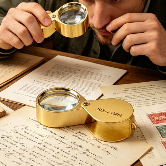 30X Pocket Loupe Magnifier – Foldable Jewelry & Reading Glass Pocket Loupe Magnifier Oasis Select