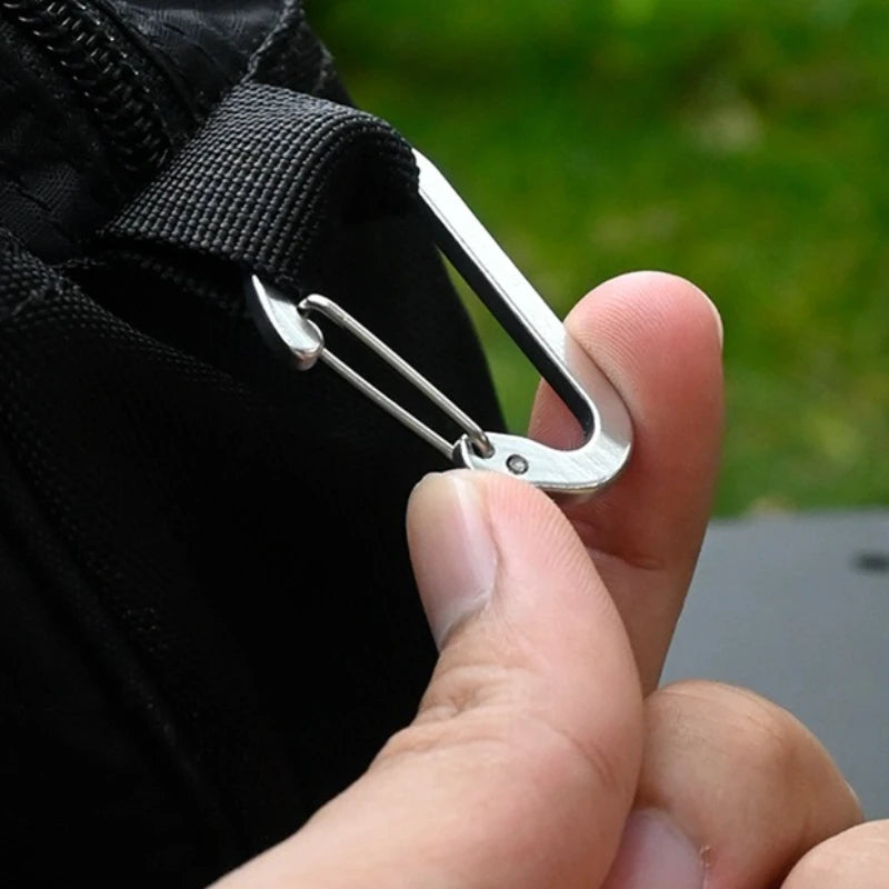 3-Pack D-Ring Carabiner Clips | Aluminum Keychain Buckle Set Carabiner Clip Set Peaceful Pleasures Health and Wellness