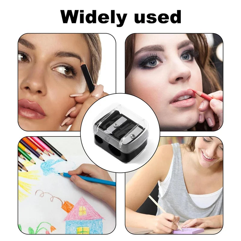 Eyebrow Eyeliner Pencil Cutting Variety Pen Sharpening Double Hole