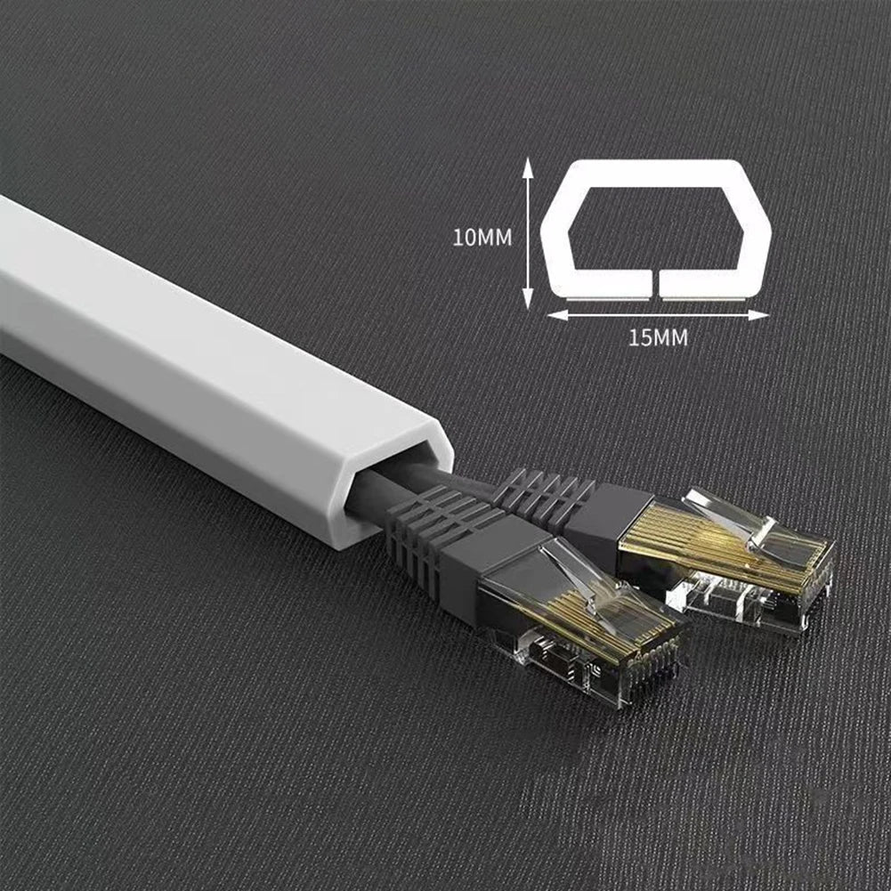 Self-Adhesive Floor Cord Cover – PVC Wire Hider & Cable Manager
