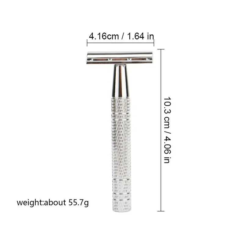Rose Gold Double Edge Safety Razor + 10 Blades – Men & Women