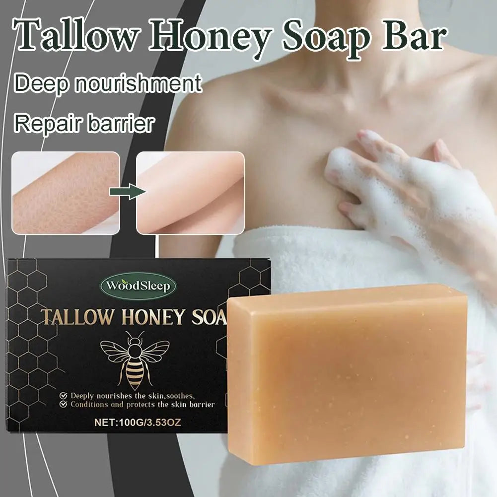 Beef Tallow Soap Bar,Natural Grass Fed Tallow Soap,Moisturizing Face Body Wash For Dry, Itchy, Sensitive Skin CareBath Soap Peaceful Pleasures Health and Wellness