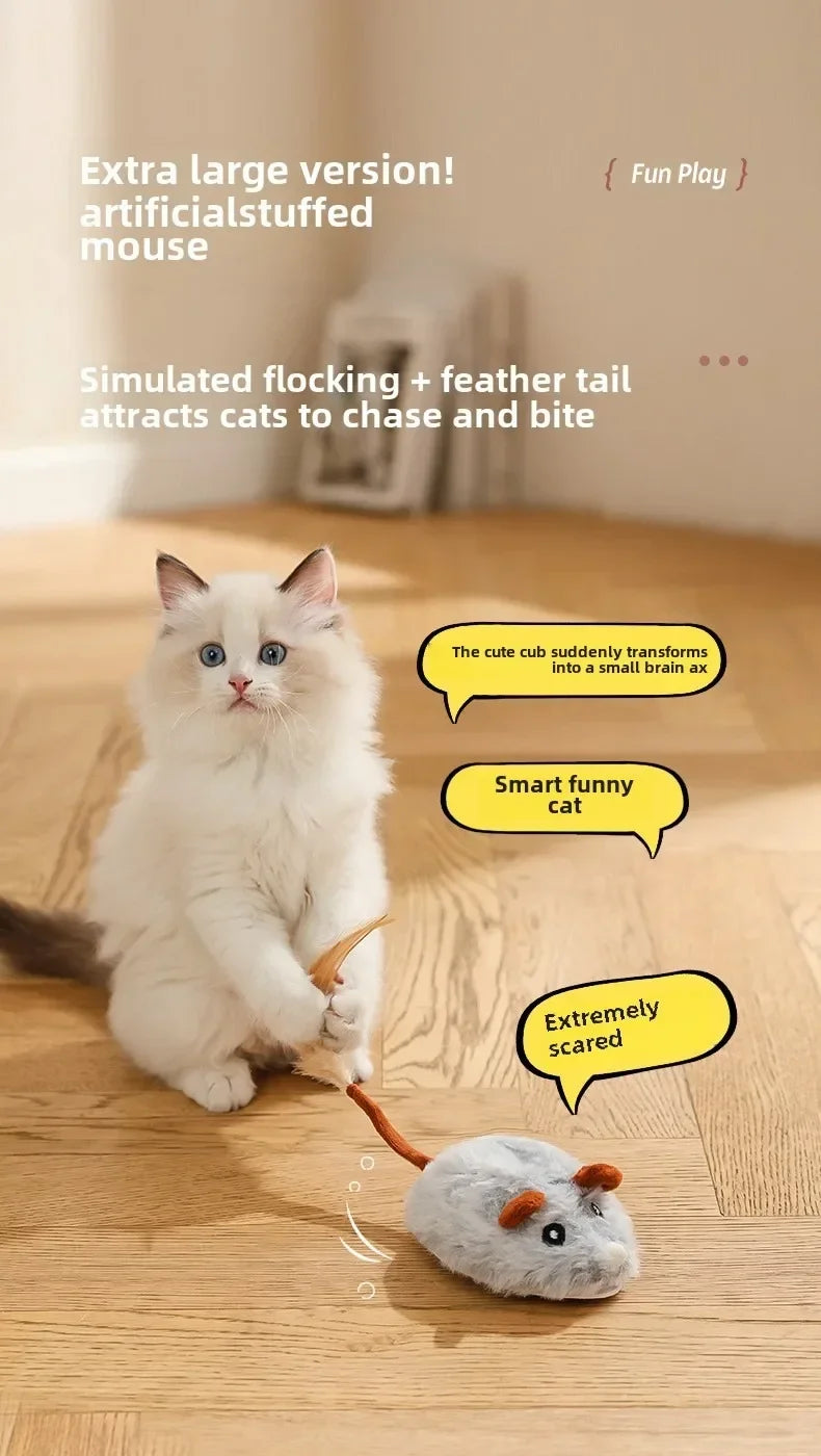 Automatic Electric Mouse Cat Toy – Interactive Self-Moving Toy