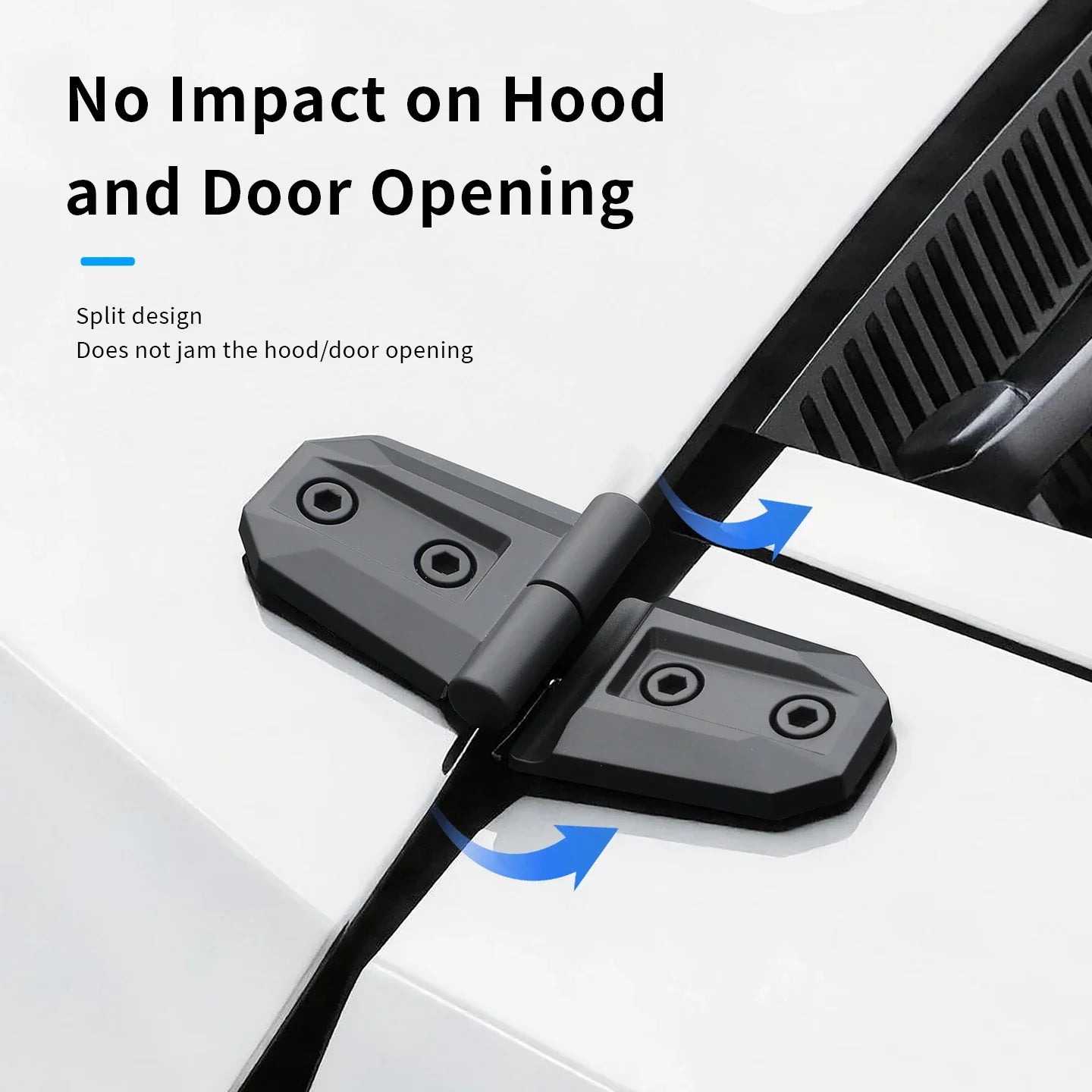 2PCS ABS Hood Door Hinge Cover Trim for SUV Truck Off-Road