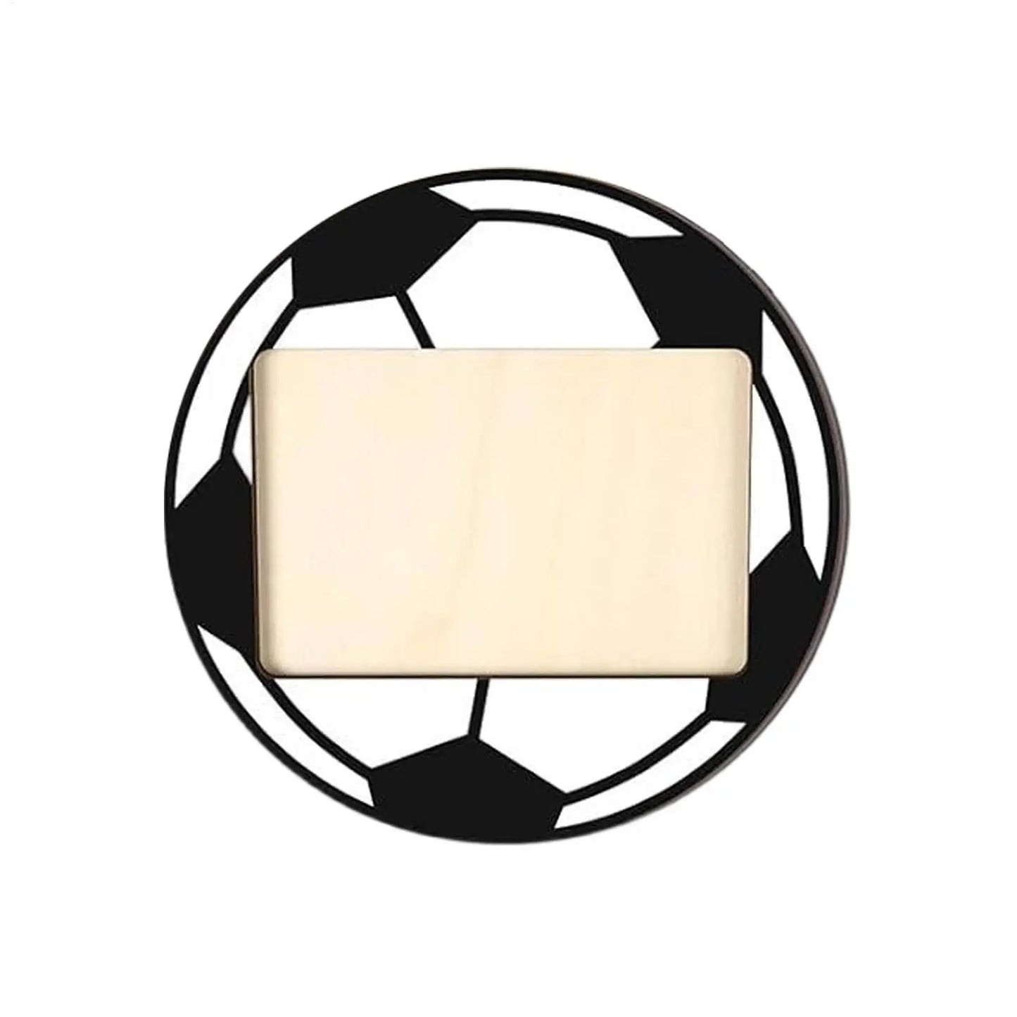 20cm Wooden Soccer Picture Frame | 4x6 Photo with Stand