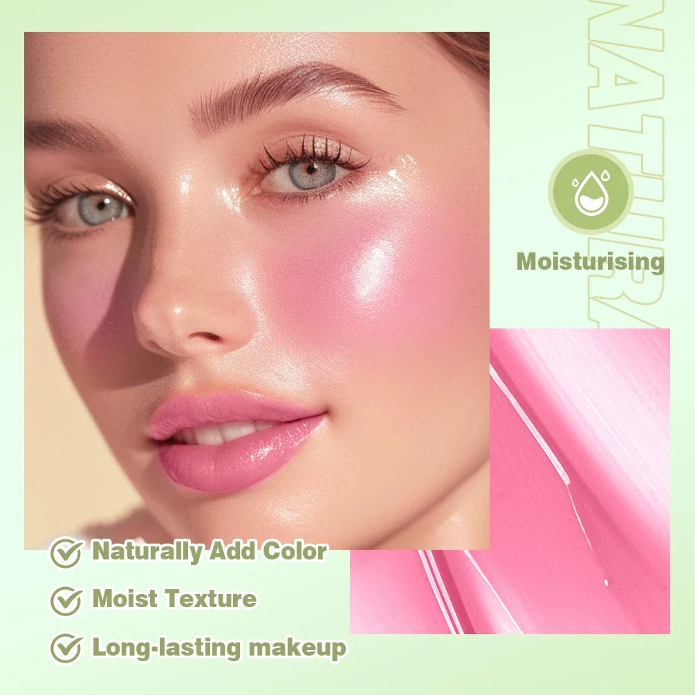 QIBEST 3-in-1 Jelly Blush Stick – Lips, Cheeks & Eyes | 3 Colors