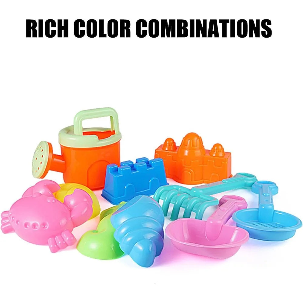 Kids Beach Toys Set – Sand Bucket, Shovels & Animal Molds