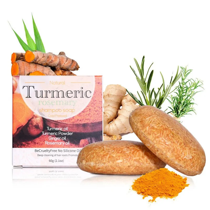 60g Organic Turmeric Shampoo Soap Handmade Natural Solid Vegan Conditioner Bar Wholesale Peaceful Pleasures Health and Wellness Default Title