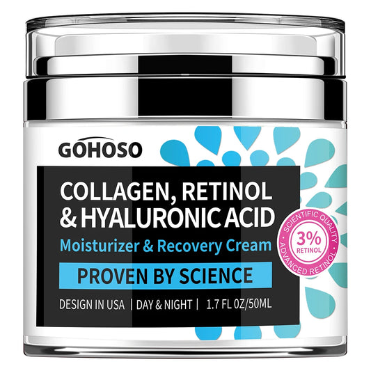 Collagen Retinol Hyaluronic Acid Firming Face Cream 50ml Anti-Aging Face Cream Peaceful Pleasures Health and Wellness