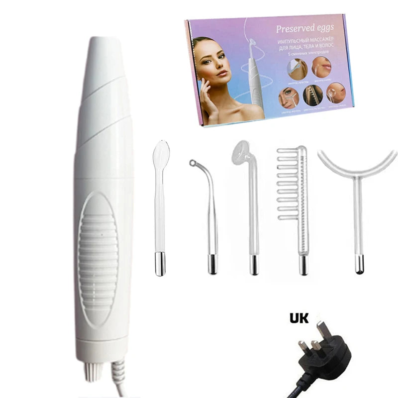Hot Selling 30W High Frequency Facial Treatment Machine Unleashing the Power of 7-Tube Enhanced Derma Wand Electrotherapy Peaceful Pleasures Health and Wellness UK