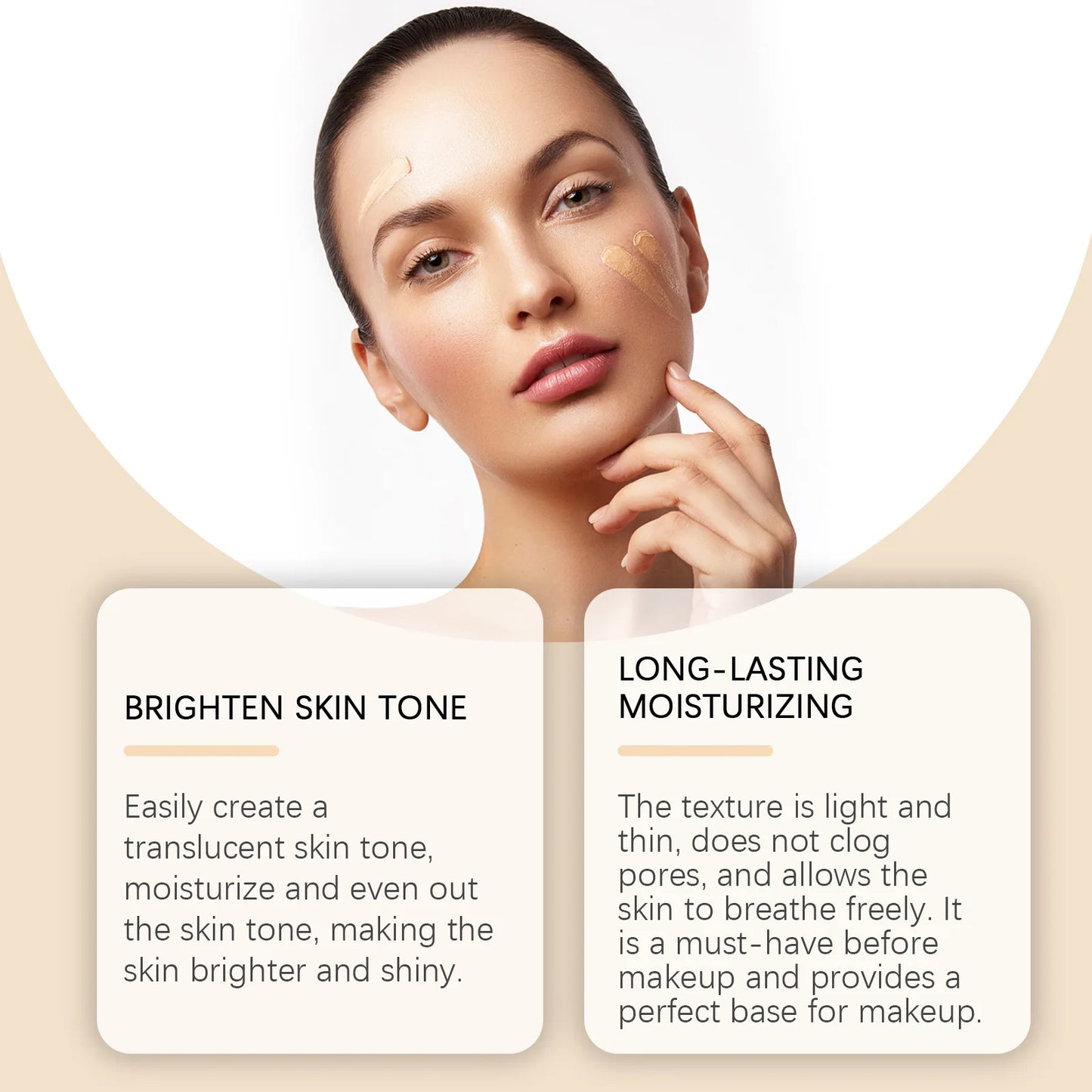 Cc Cream Foundation Smoothing Covering Oil Control Lightweight Moisturizing Brightening Sunscreen Liquid Foundation Skin Care Peaceful Pleasures Health and Wellness