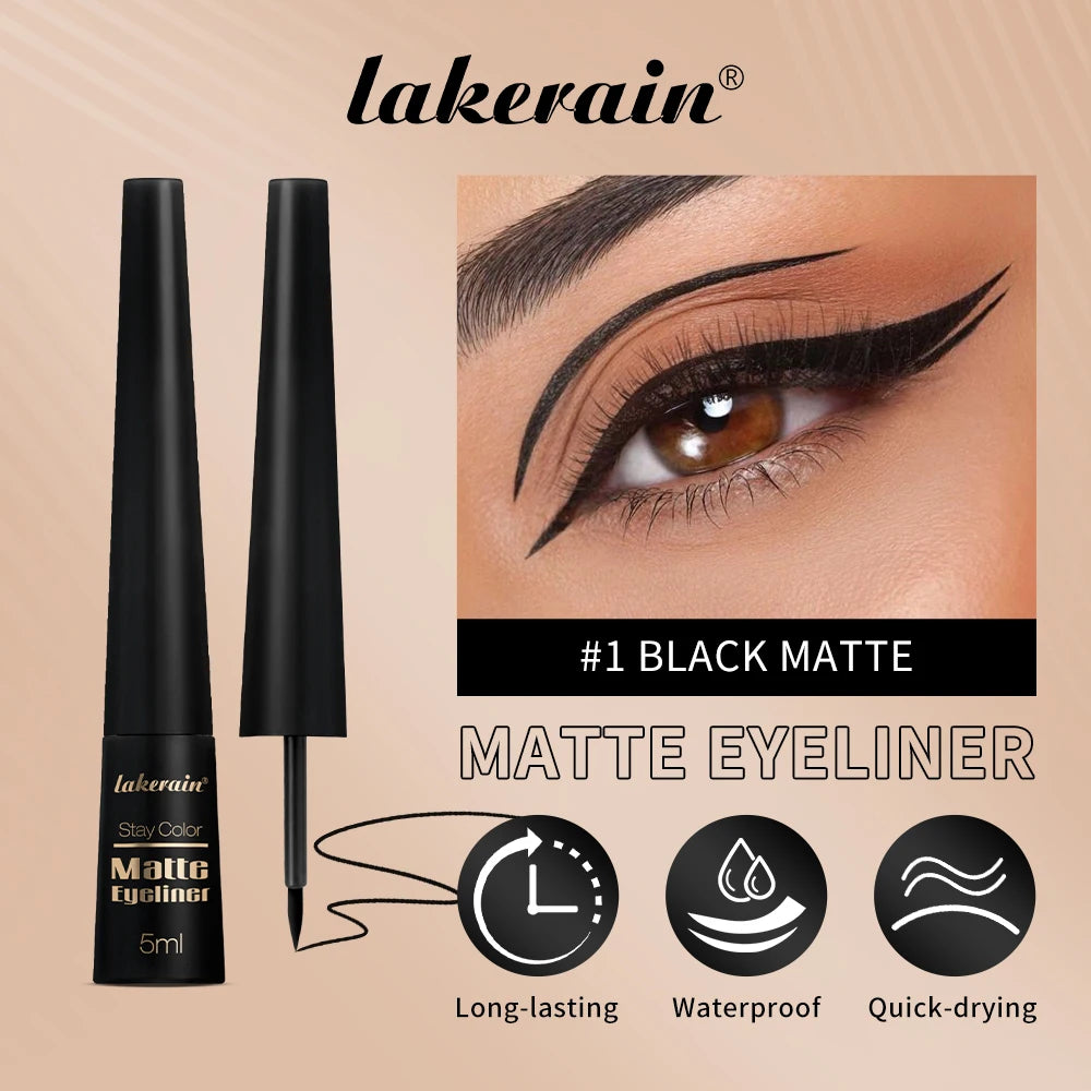 Liquid Eyeliner, Highly pigmented liquid eyeliner with ultra-fine brush tip, easy-glide, smudge-proof formula Peaceful Pleasures Health and Wellness