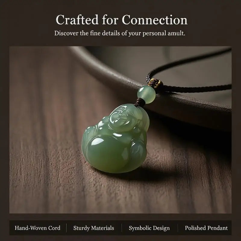 Lucky Maitreya Buddha Pendant Necklace – Women's Jewelry