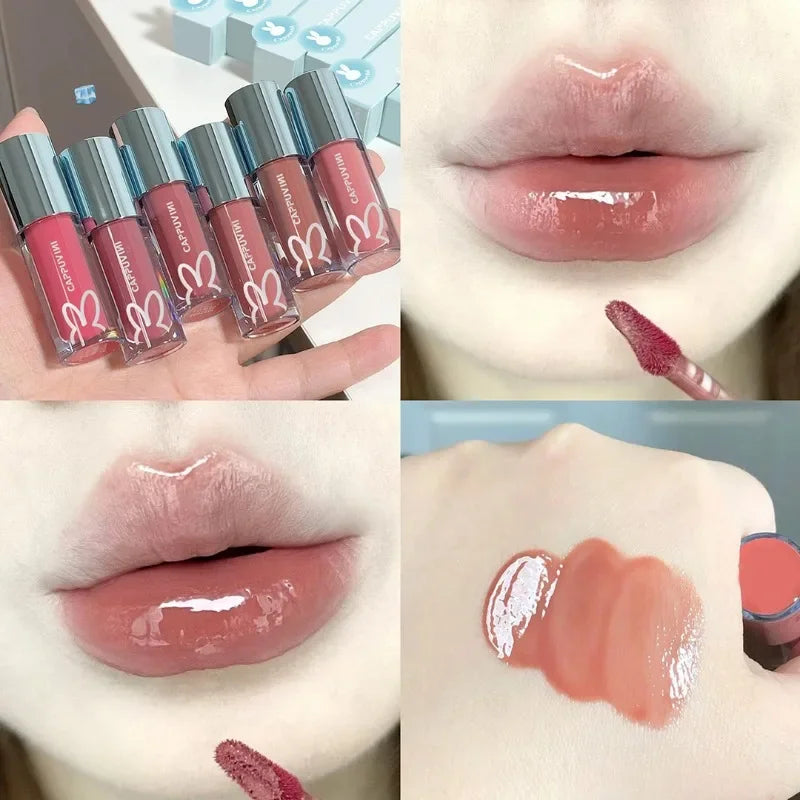 Cappuvini Crystal Mirror Lip Gloss | Hydrating Jelly Lip Glaze