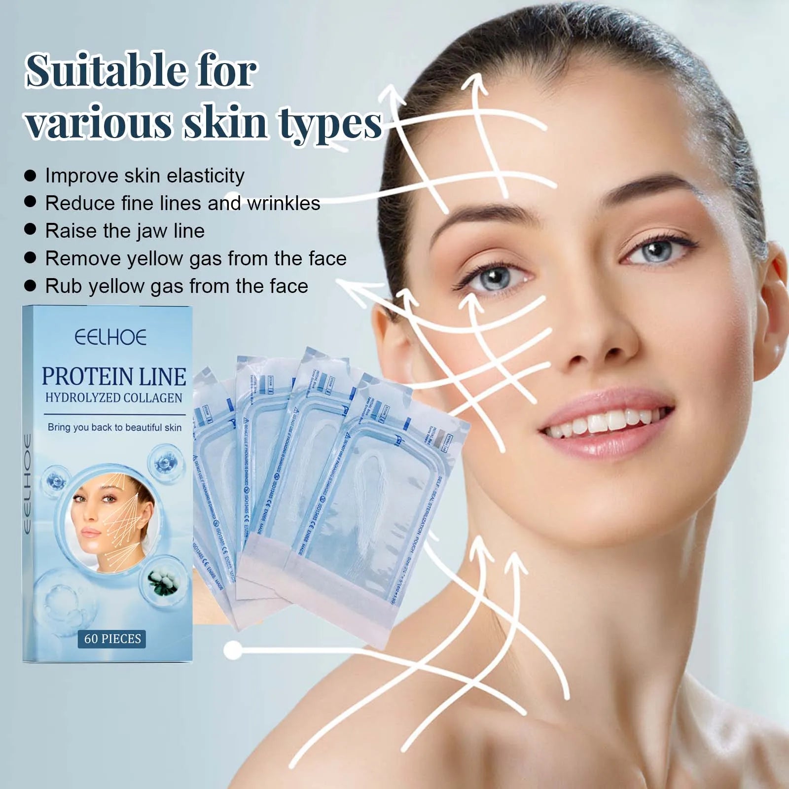 60Pcs Collagen Protein Thread Serum – Firming & Anti-Aging Peaceful Pleasures Health and Wellness