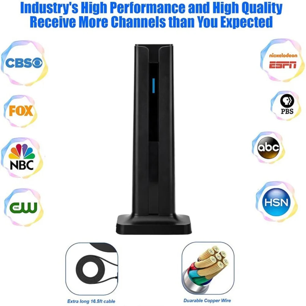 Indoor Digital TV Antenna 4K HDTV T-Type 36dB Amplified