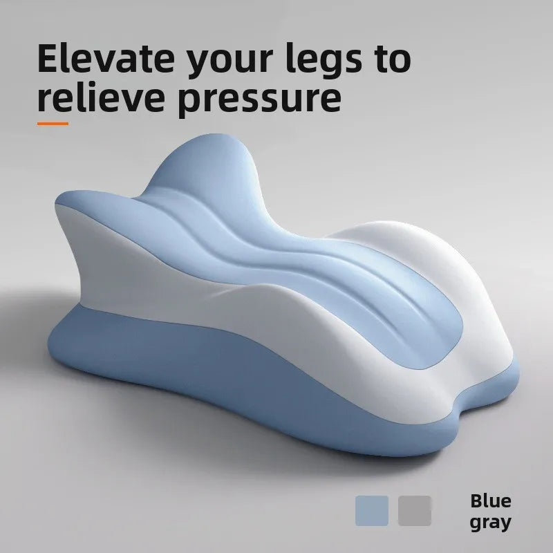 Memory Foam Bed Wedge Pillow Anti Snoring Acid Reflux Relief Neck Back Leg Pain Reading Sleeping Post Surgery Recovery Pillow Peaceful Pleasures Health and Wellness Blue-no pillow