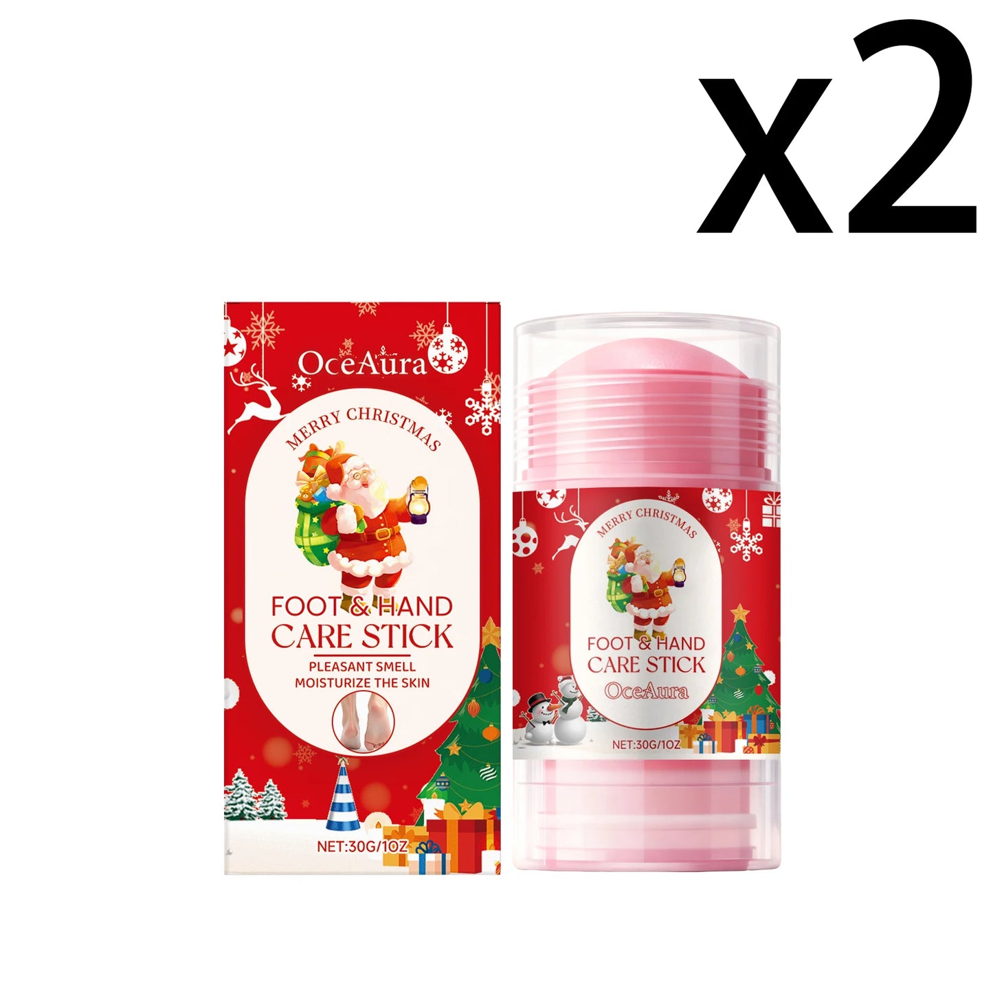 OceAura Christmas Hand & Foot Moisturizing Care Stick 30g