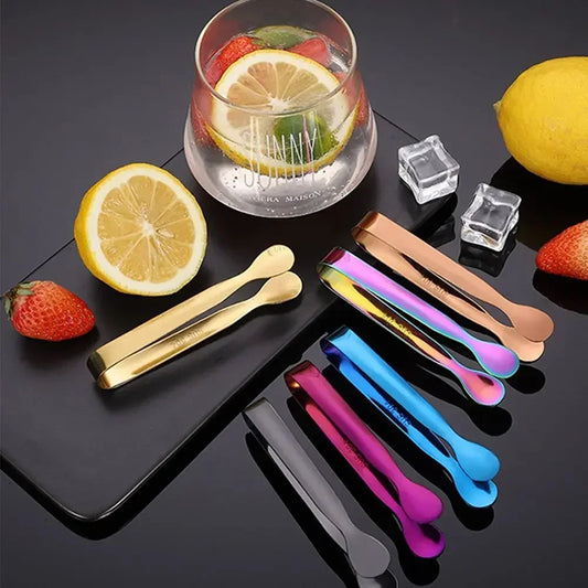Stainless Steel Mini Tongs – Ice, Sugar Cube & Bread Clips Mini Serving Tongs Peaceful Pleasures Health and Wellness