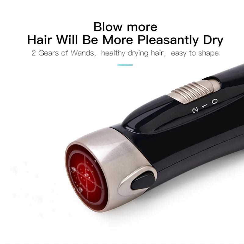 Electric Hair Dryer Blow Dryer Comb Rotating Hot Air Brush Hairdryer Hair Blower Brush 4 in 1 Hotel Household Salon Professional Peaceful Pleasures Health and Wellness