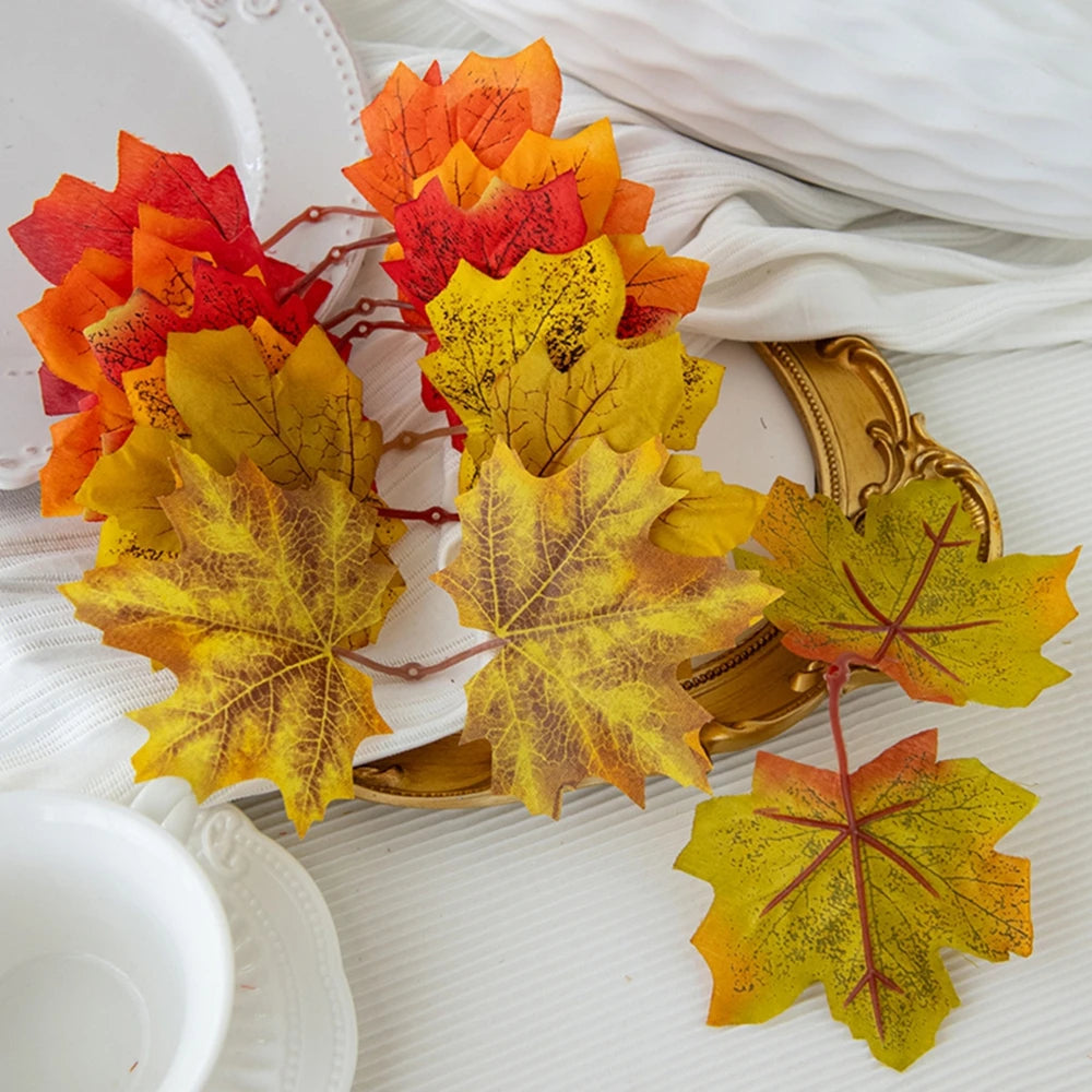 Silk Maple Leaf Artificial Flowers | Wreath & Seasonal Décor