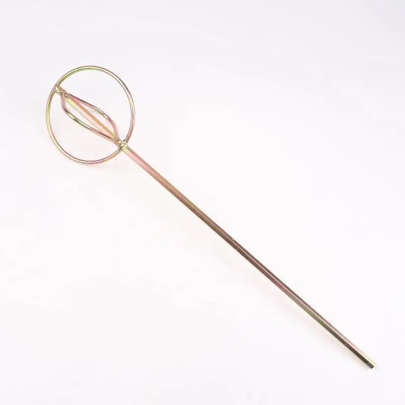 Gold 125mm Putty Powder Coating Paint Electric Mixer Rod Head Cement Mixing Rod Mixer Drill Paint Plaster Mortar Stirring Rod Peaceful Pleasures Health and Wellness