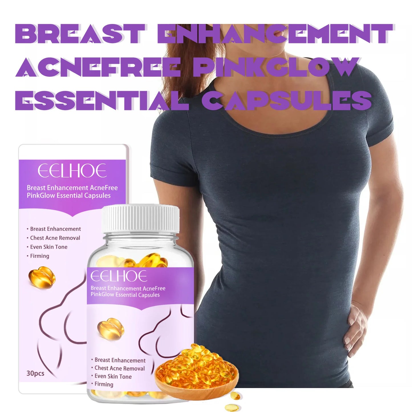Breast Firming & Augmentation Oil Capsules | Vitamin E