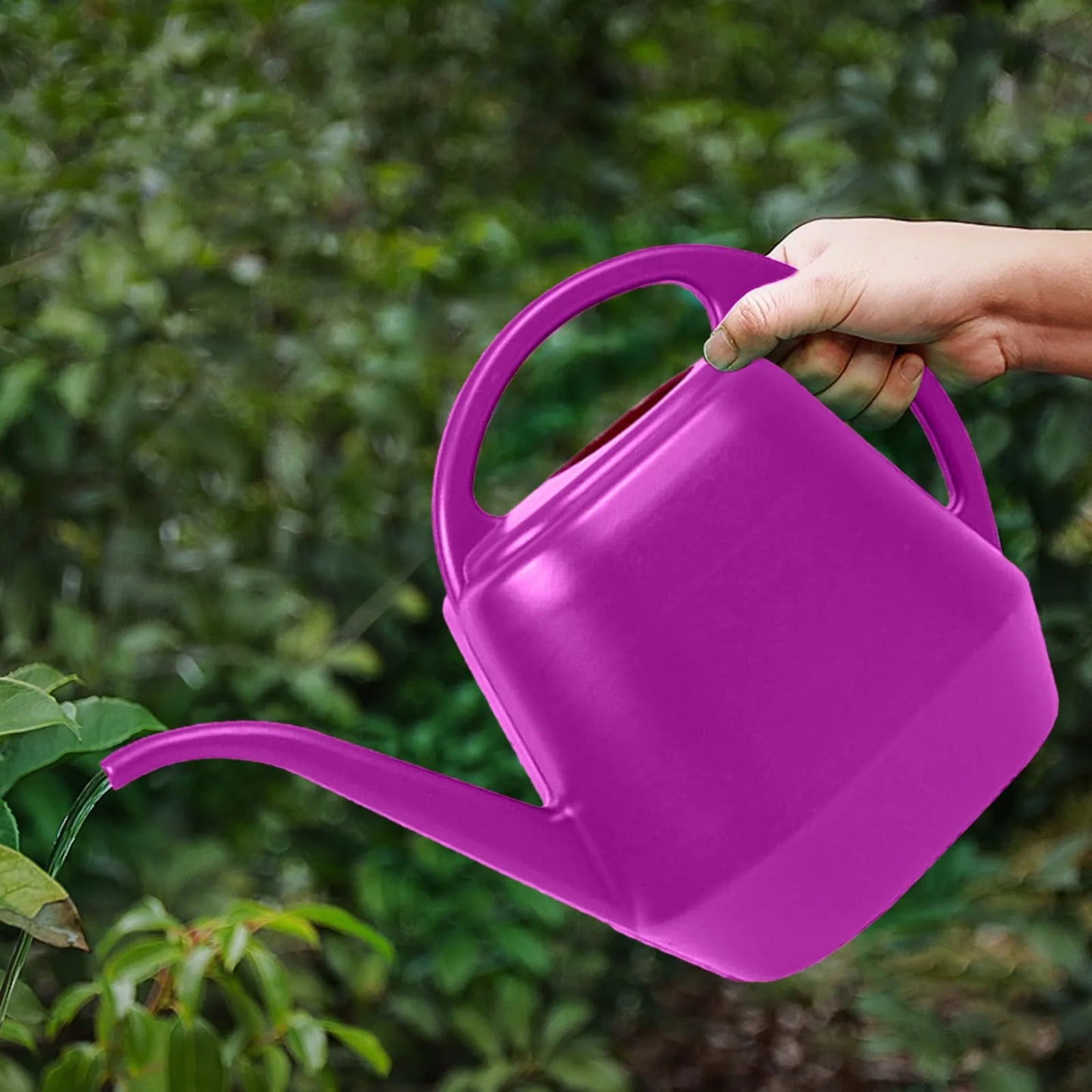 Home Garden 4L Watering Can Long Mouth Large Capacity Plant Sprinkler Garden Tool Lightweight Watering Pot Peaceful Pleasures Health and Wellness Hot Pink