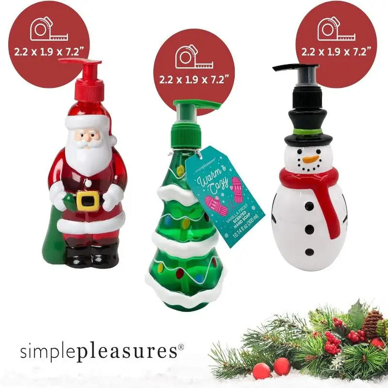 Gift Series for Christmas - 350ml Hand Dispensing Snowman Bottle for Household Use Peaceful Pleasures Health and Wellness