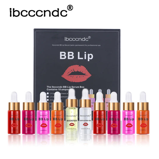 Korea Glow BB Lips Ampoule Serum Starter Set Semi-Permanent BB Lip Gloss Tinted Pigment Lasting Moisturizing For Lip Care Peaceful Pleasures Health and Wellness bb lips set