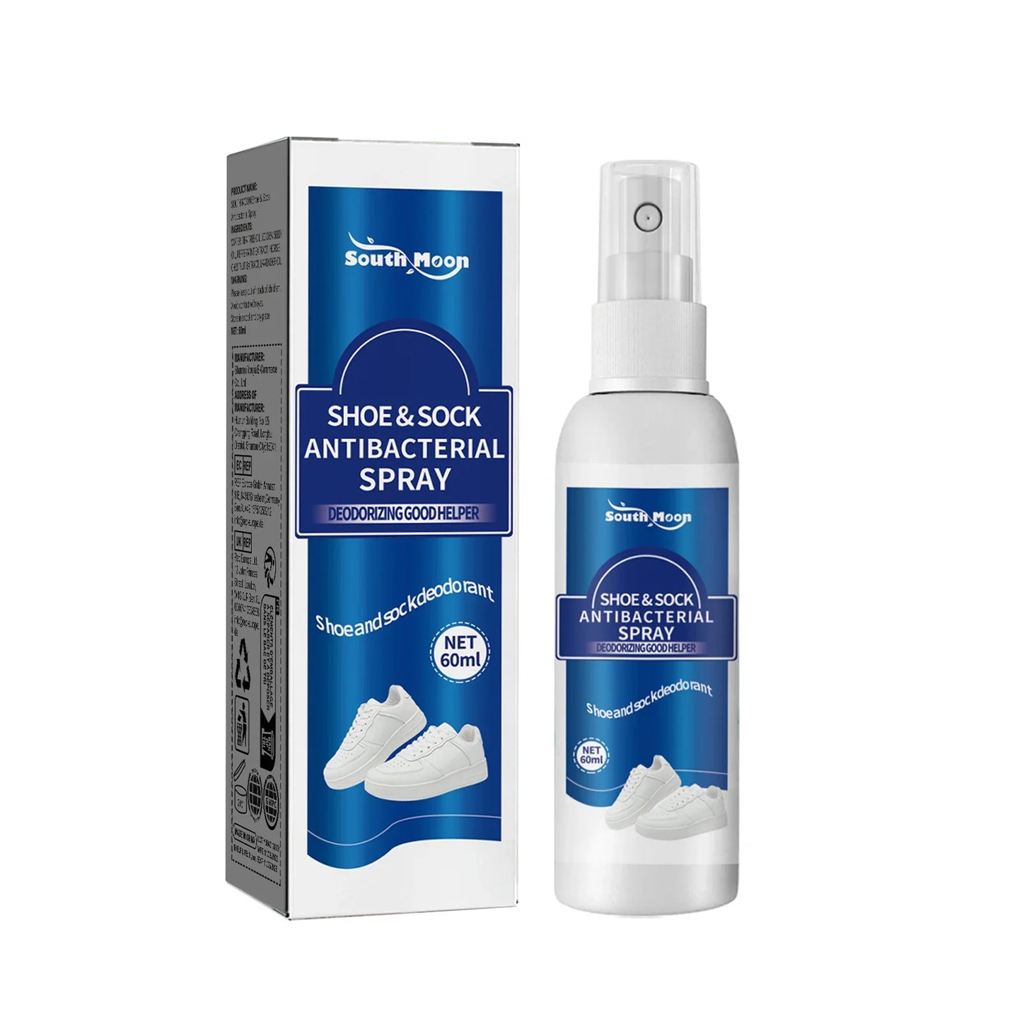 South Moon Shoe & Foot Deodorizer Spray – Antibacterial 60ml