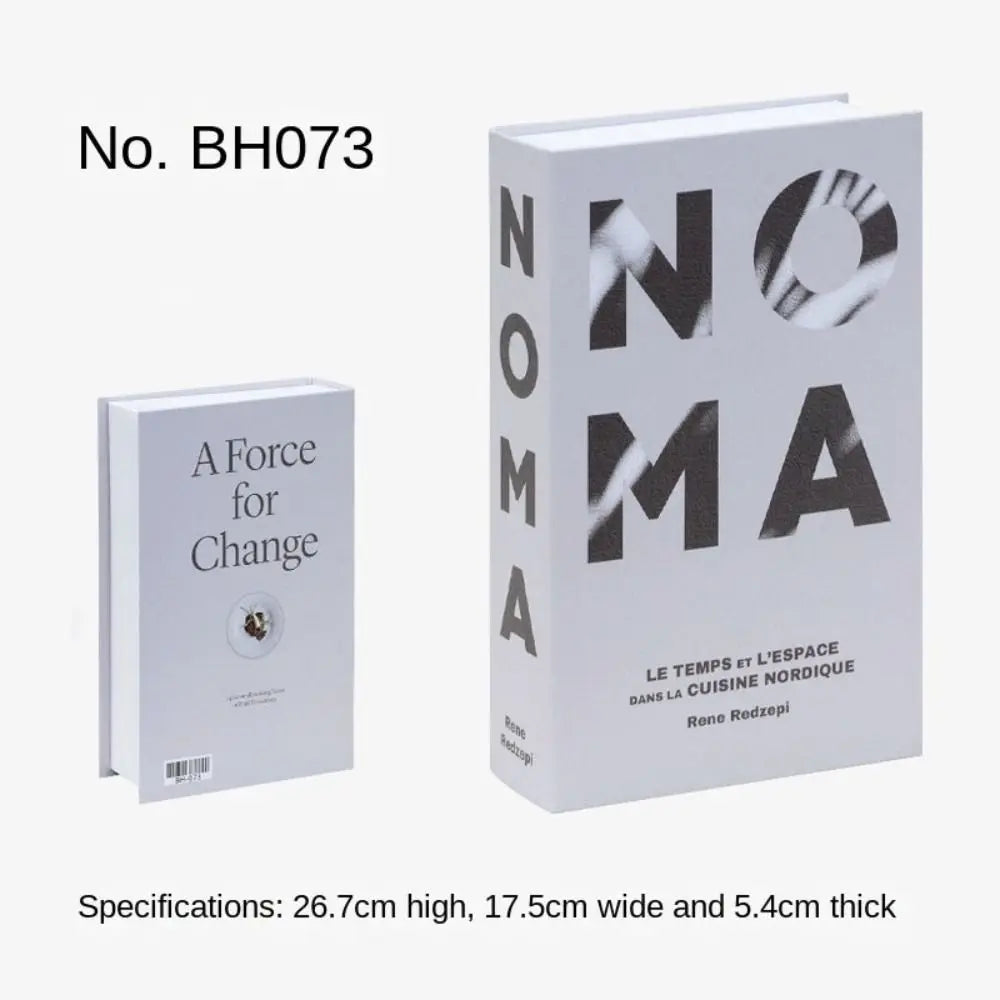 Fashion Fake Books Ornament Simple Shooting Props Decorative Imitation Book Coffee Table Decoration Home Decor Peaceful Pleasures Health and Wellness BH-73