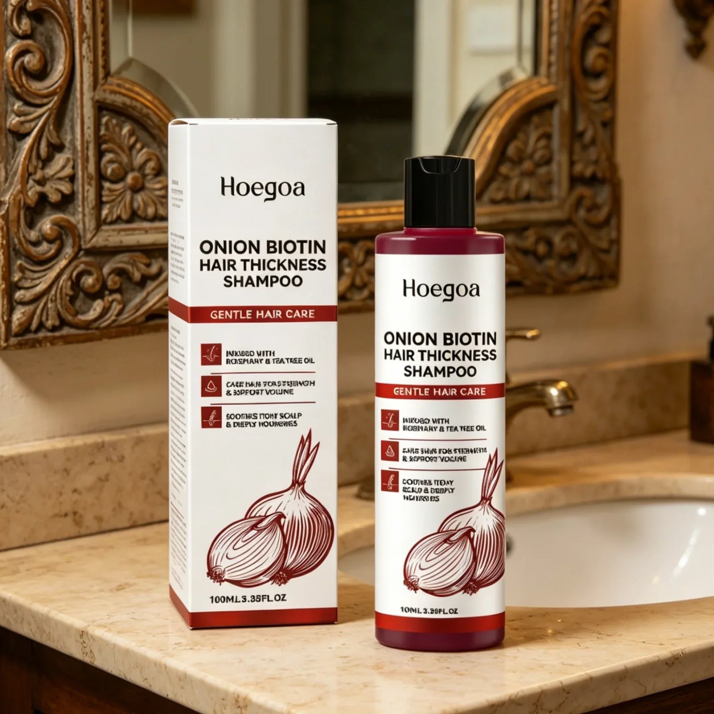 Hoegoa Onion Biotin Shampoo – Scalp Soothing & Nourishing