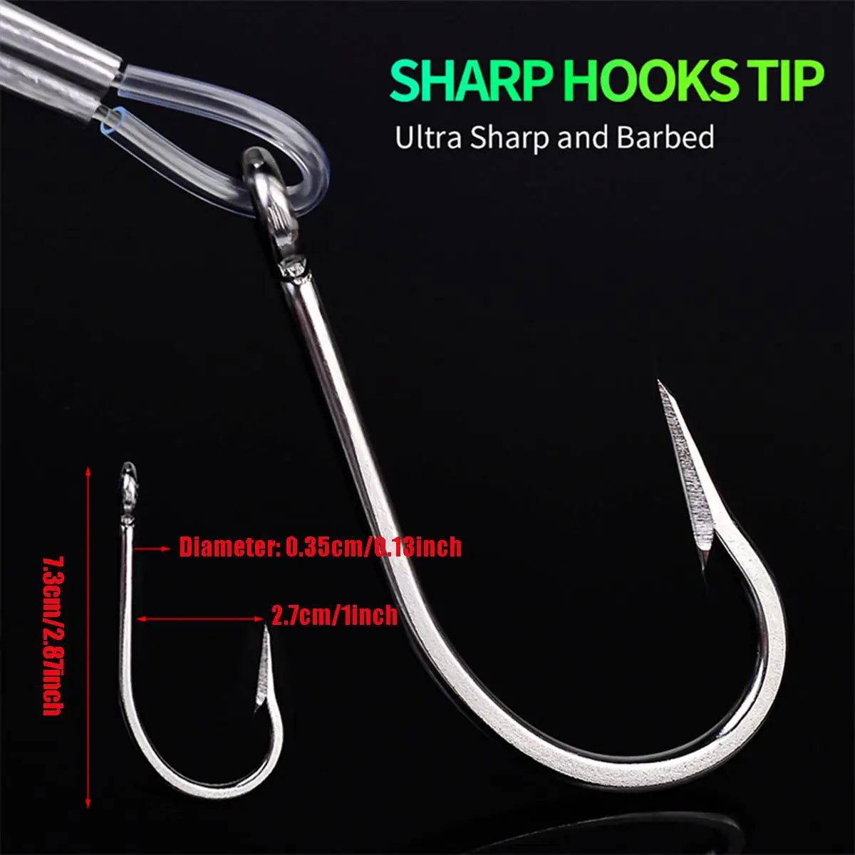 6.7 Inch Fishing Bait Lure, Large Game Dragging Bait for Marlin and Tuna, Sea Fishing Gear, High-Quality Fish Attractant Peaceful Pleasures Health and Wellness