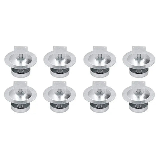 8PCS Stainless Steel Beehive Feet Stand | Beekeeping Base Tool Beehive Stand Feet Peaceful Pleasures Health and Wellness silver