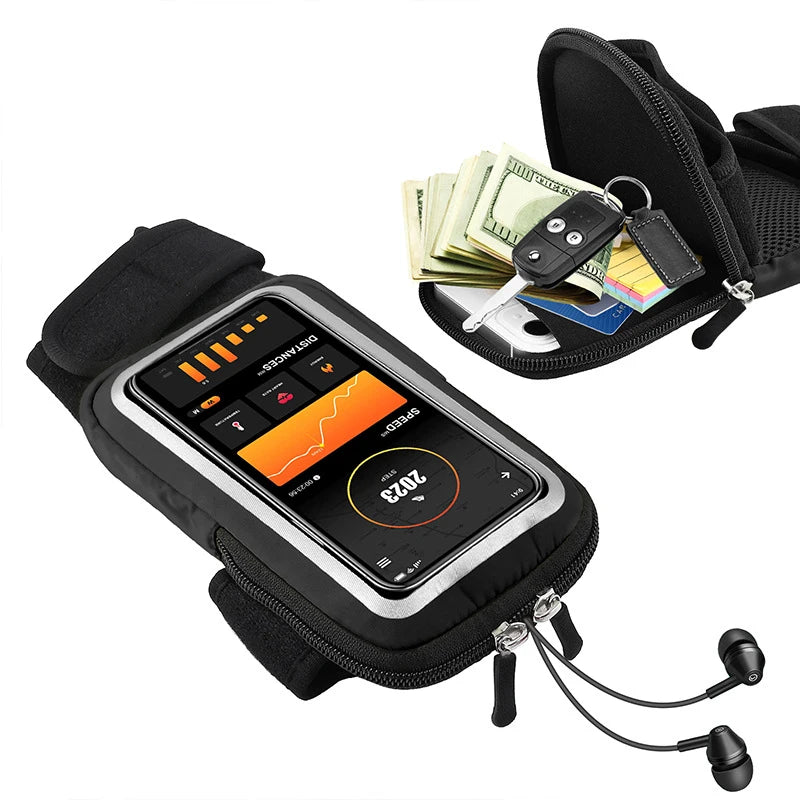 Touch-screen Multifunctional Wrist Bag Armband On The Phone Wrist Armbands mp3 mp4 Bags Sports Cell Phone Holder Running Sports Peaceful Pleasures Health and Wellness