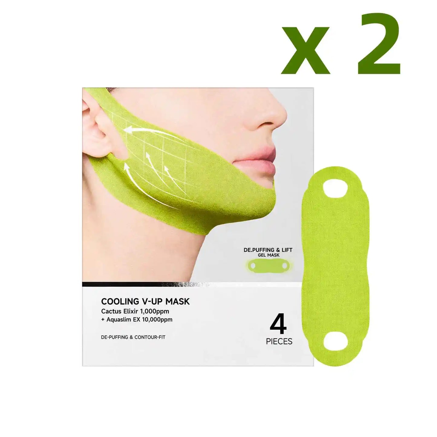 4PCS Facial Lifting Tape – V-Face Firming & Chin Patches