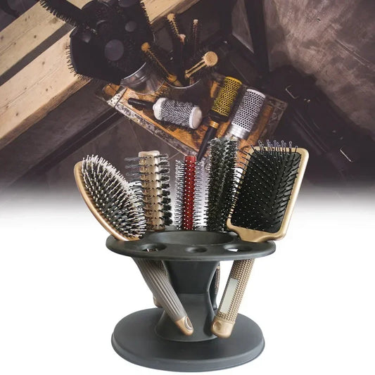 1Pcs Salon Barber Comb PP Storage Stand For Hairdressing Combs Brushes Scissors Iron Roll Organizer Rack Hair Styling Holder Peaceful Pleasures Health and Wellness